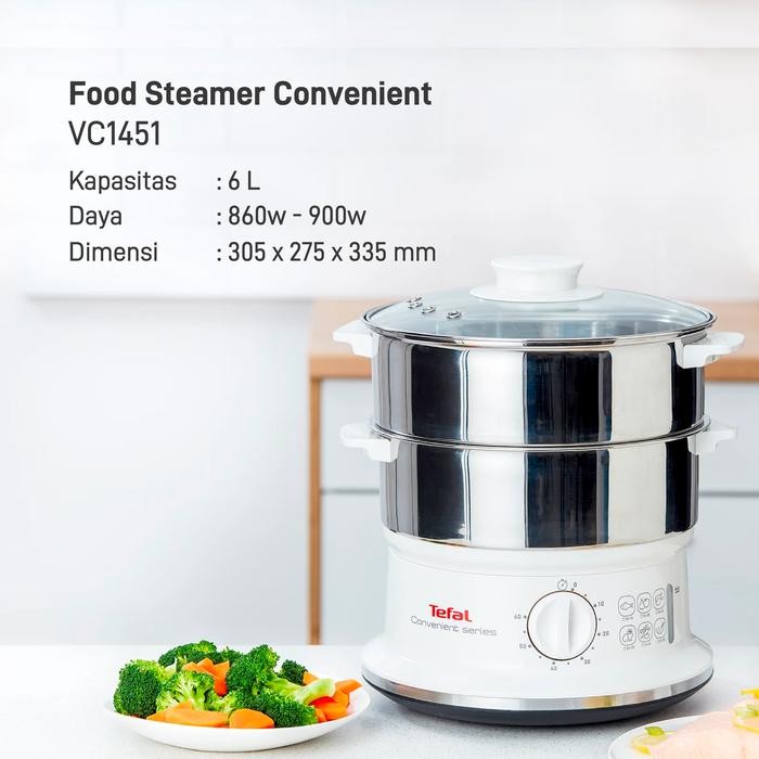 Tefal Food Steamer Stainless VC145