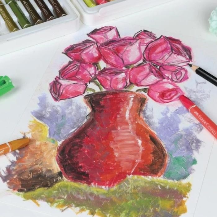 

Faber-Hexagonal Oil Pastel Crayon 48 Warna - Alat Tulis - Stationery