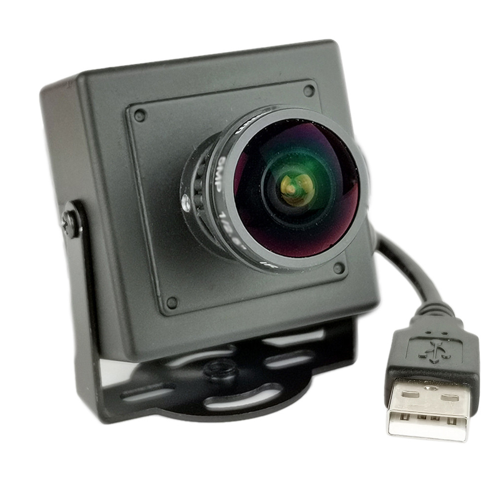 HD 720P USB Webcam Mini CMOS UVC OTG 1.55mm Wide Angle Fisheye Lens CCTV Security USB2.0 Camera PME6