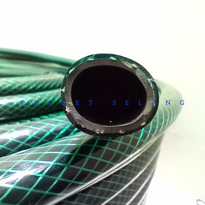 Baru Selang Air 1/2 Inch 2 Mm 100 M Anti Lumut Benang Lebih Rapat 1 Roll Hijau Pvc Keran Terlaris