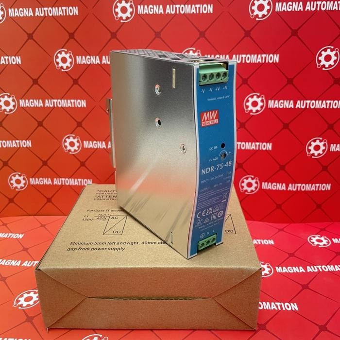 MEAN WELL MEANWELL NDR-75-48 (75W 48V 1,6A) Industrial DIN RAIL PSU