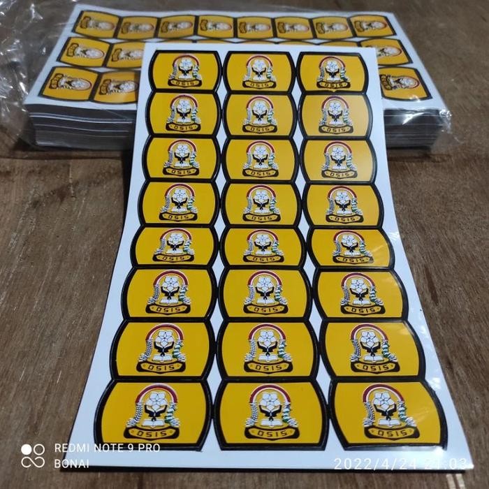 STICKER KEPALA GESPER SEKOLAH / LOGO IKAT PINGGANG SEKOLAH SD SMP SMA