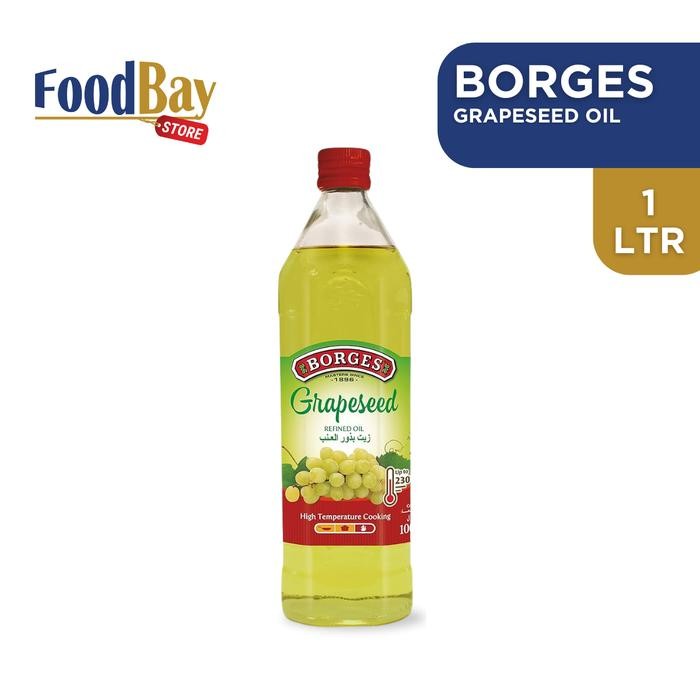 

BORGES - Grapeseed Oil 1 L / Minyak Biji Anggur Premium [best seller]