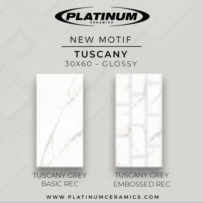 .........] Keramik Platinum 30x60 Tuscany Grey Embossed