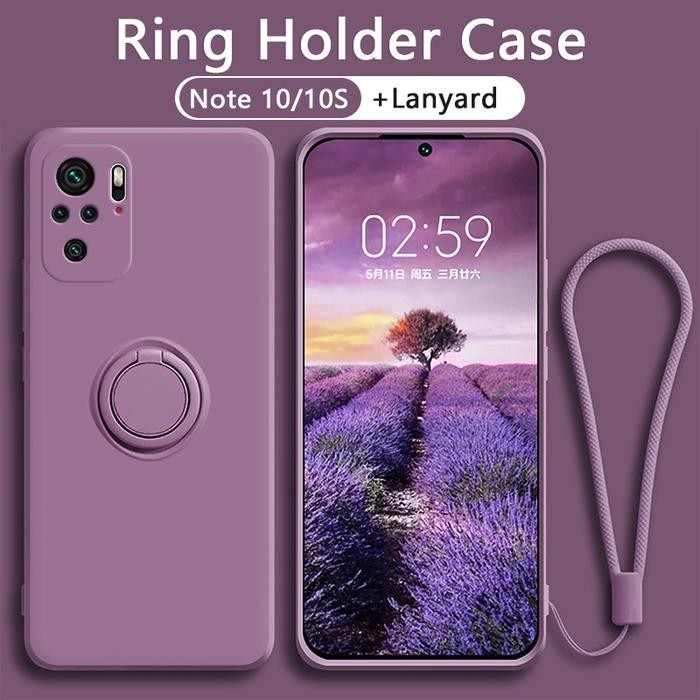 REDMI NOTE 10 NOTE 10 PRO RING TALI LANYARD SILIKON SOFT CASE HP