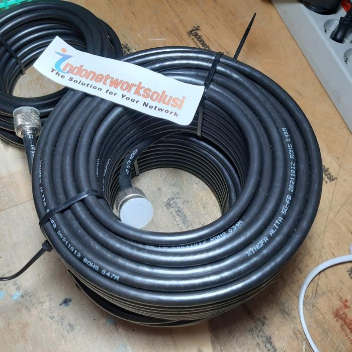 Project - Kabel Coaxial D5 Rg6 50Ohm Ohm Siap Pakai U/ Repeater & Antena Modem