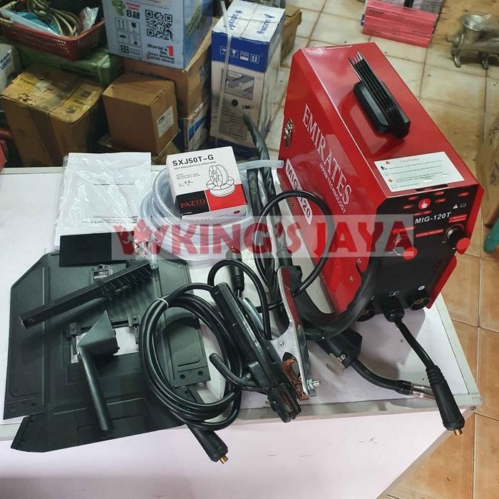 ------] Trafo Las Mesin Las MIG 120 A MIGi Tanpa Gas Gasless