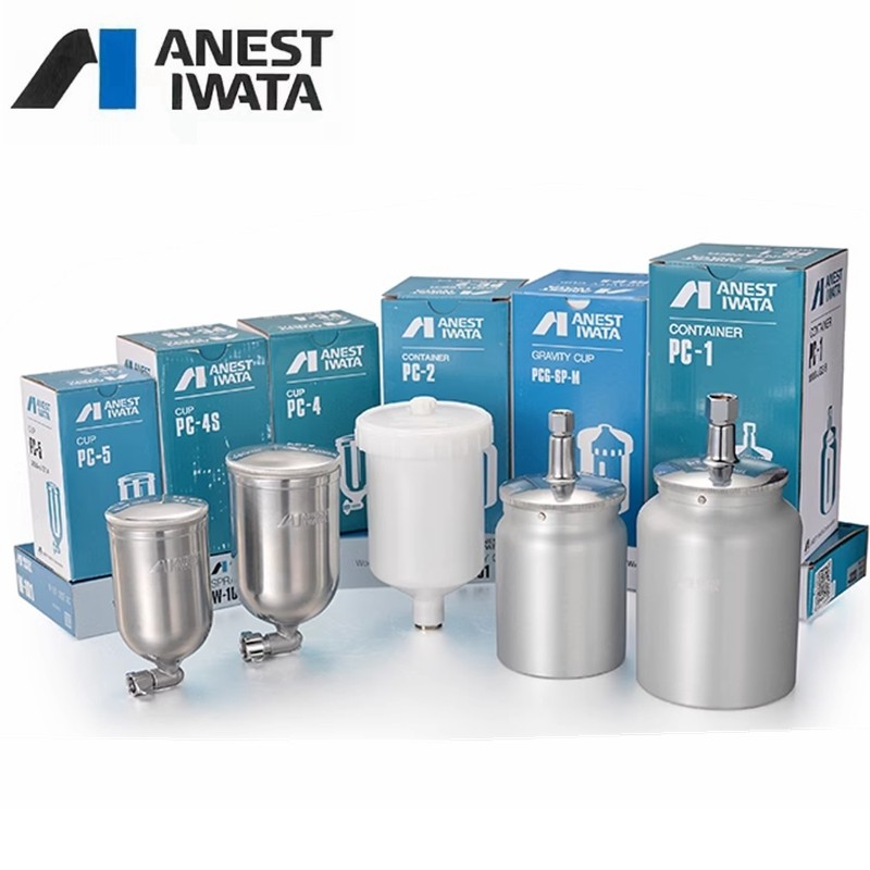 Original Anest Iwata Automotive Paint Spray Gun Cup for W71/77/101/200 Painting Sprayer Tank