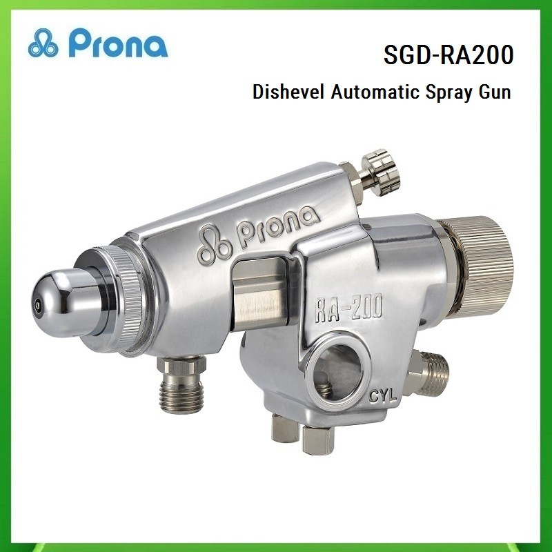 Prona SGD-RA200 Dishevel Automatic Spray Gun Power Tools Pressure Gauge Pressurized Pneumatic Spray