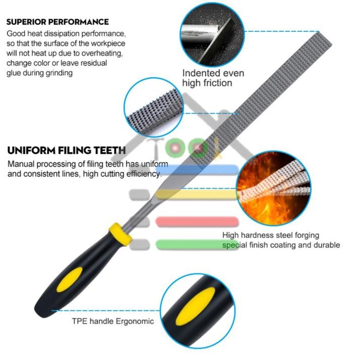 Kikir Set Mini 6 Pcs Kikir Besi 3Mmx140Mm Mini File Set