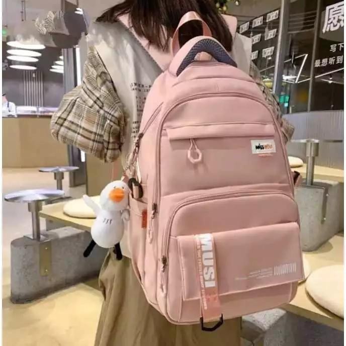 Tas Ransel Sekolah Anak SD SMP Buar Wanita Tas Ransel Pola Besar Tas Punggung Cantik Fashion Pakaian