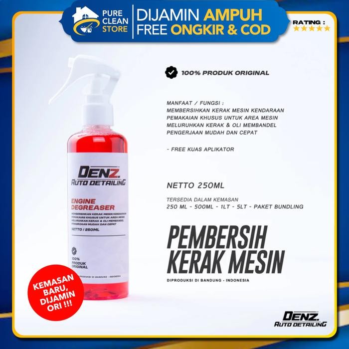TERLARIS DENZ AUTODETAILING CAIRAN PEMBERSIH KERAK MESIN MOTOR ENGINE DEGREASER