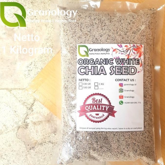 

Organic White Chia Seed Peru (1 Kilogram) By Granology Parviz