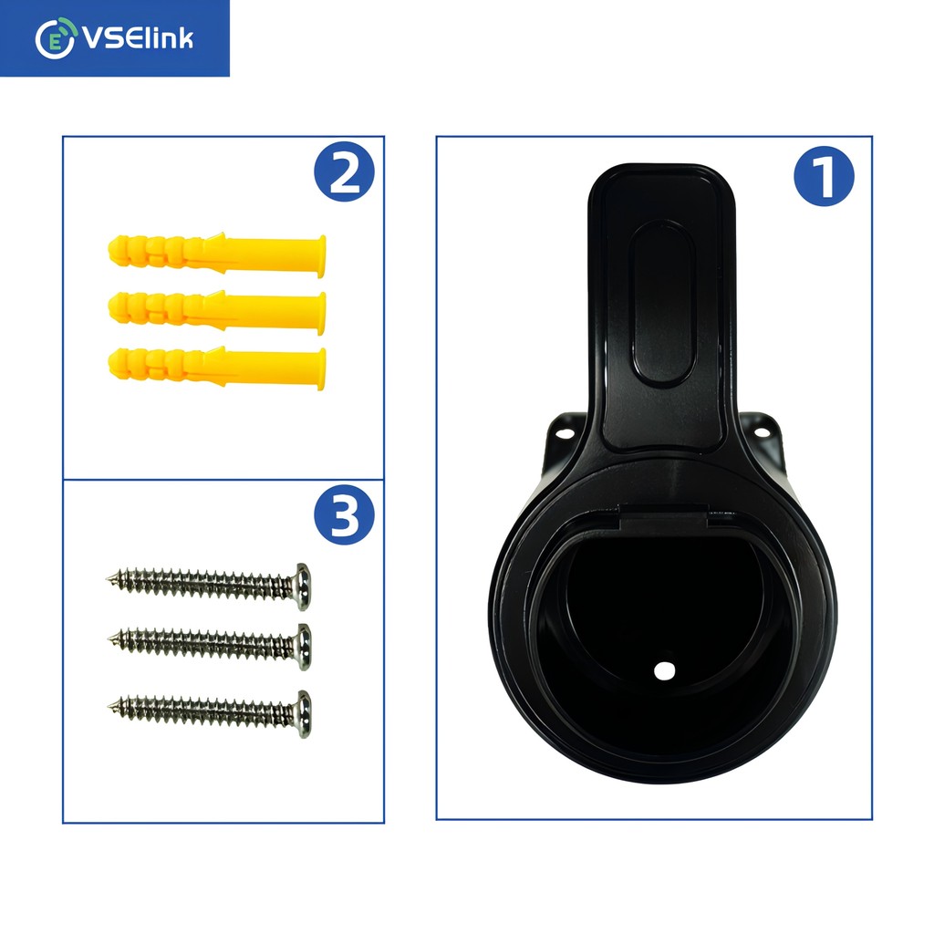 EV Charger Cable Holder Type2 GBT Wall Mount Electric Car Charging Cable Organizer Electric Car Char