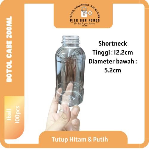 (Allthebest) Botol Plastik Cabe 200ml Botol Cabe 200ml Botol 200ml Botol Plastik 200ml Shortneck