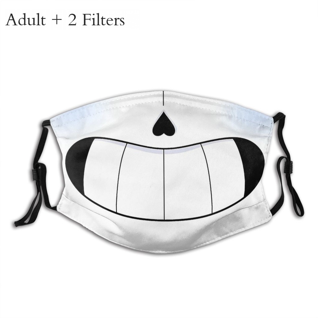 Sans Face Unisex Dust-proof Mouth Cover Mask Undertale Frisk Toriel Story Recreation With Filters