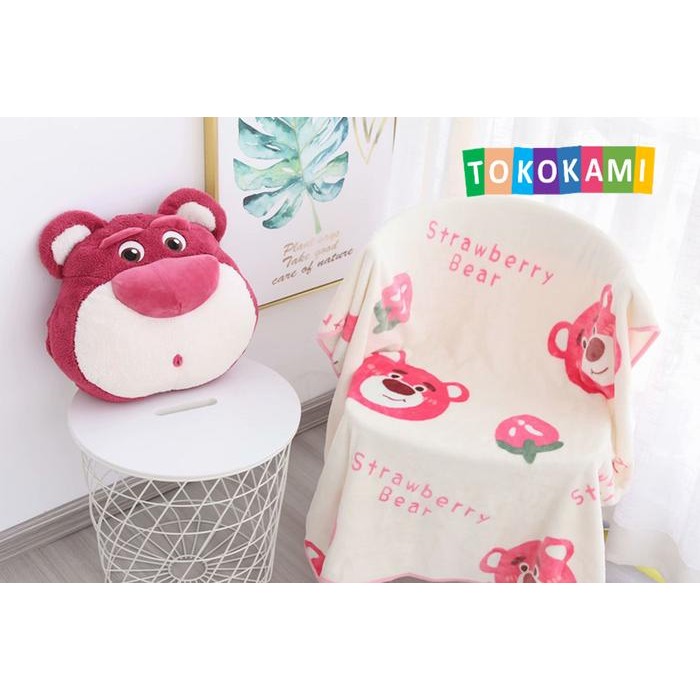 Balmut Lucu Bonmut Boneka Bantal Selimut Lotso Huggin Bear Toy Story