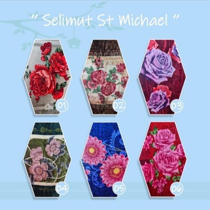 Selimut Bulu St Michael Jumbo 220x200 Red Halus Lembut Besar