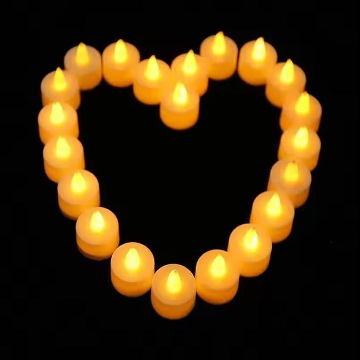 ima 24Pcs Lilin LED Mini Aesthetic Lilin Baterai Candle Light Lilin Elektrik Kecil