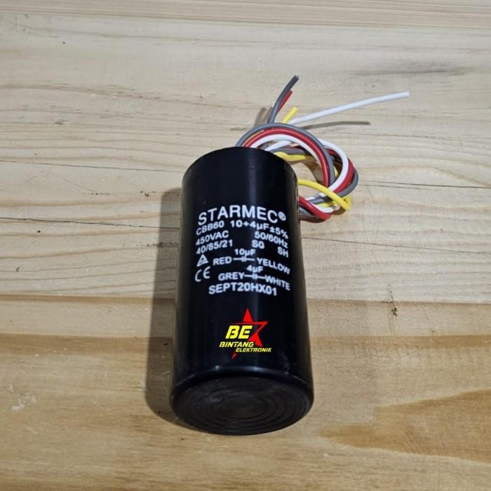 Kapasitor Mesin Cuci 4 + 10 Uf Smc Capasitor 4+10Uf 10-4 Mikro Farad Sale R410625A