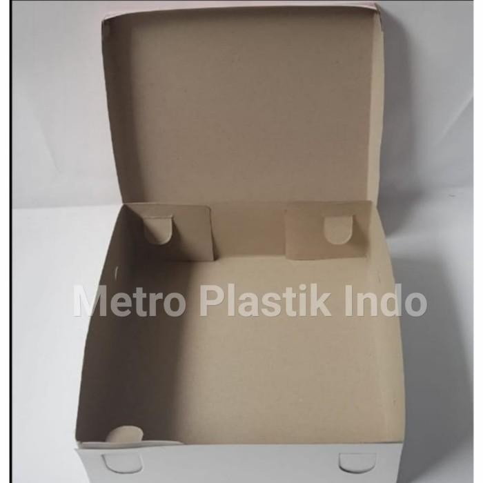 (Expert) Dus Box 400gsm Kotak Nasi Kue Makanan 18x18 Polos 18 x 18 Mickey