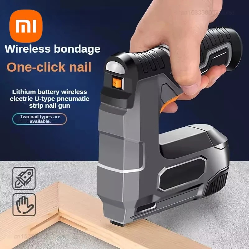 

Xiaomi Lithium Battery Electric Nail Gun for Woodworking Electric Stapler Nail Tacker for Home