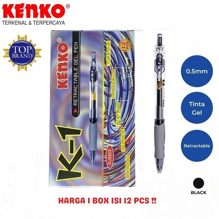 

Gel Pen Pulpen Pena Kenko K-1 Retractable 0.5 Mm