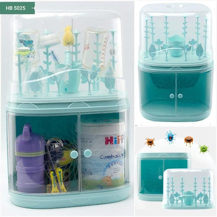 KANDILA RAK BOTOL DAN SUSU BAYI BOTTLE DRYING RACK & CONTAINER