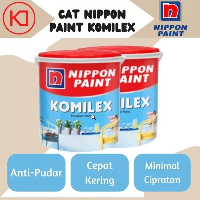 NIPPON PAINT KOMILEX 4,5 KG - CAT DINDING INTERIOR VINYL