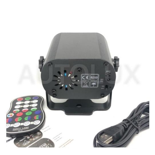 LASER PROYEKTOR DISCO PARTY CLUB DJLIGHT 60 MINI LED RGB / LAMPU DISKO