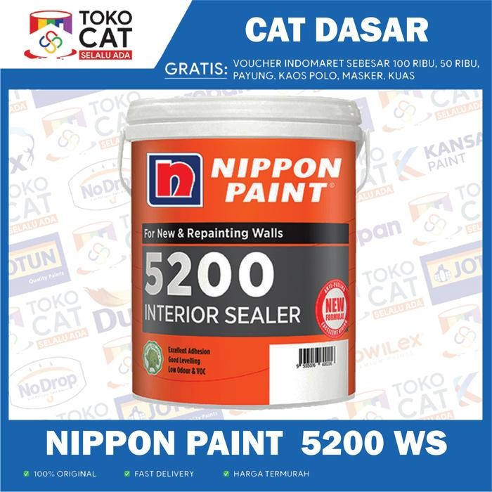 CAT DASAR DINDING NIPPON PAINT 5200 WALL SEALER 25 KG KEMASAN PAIL