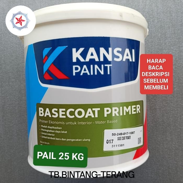CAT DASAR TEMBOK PAIL BASE COAT PRIMER KANSAI PAINT 25 KG