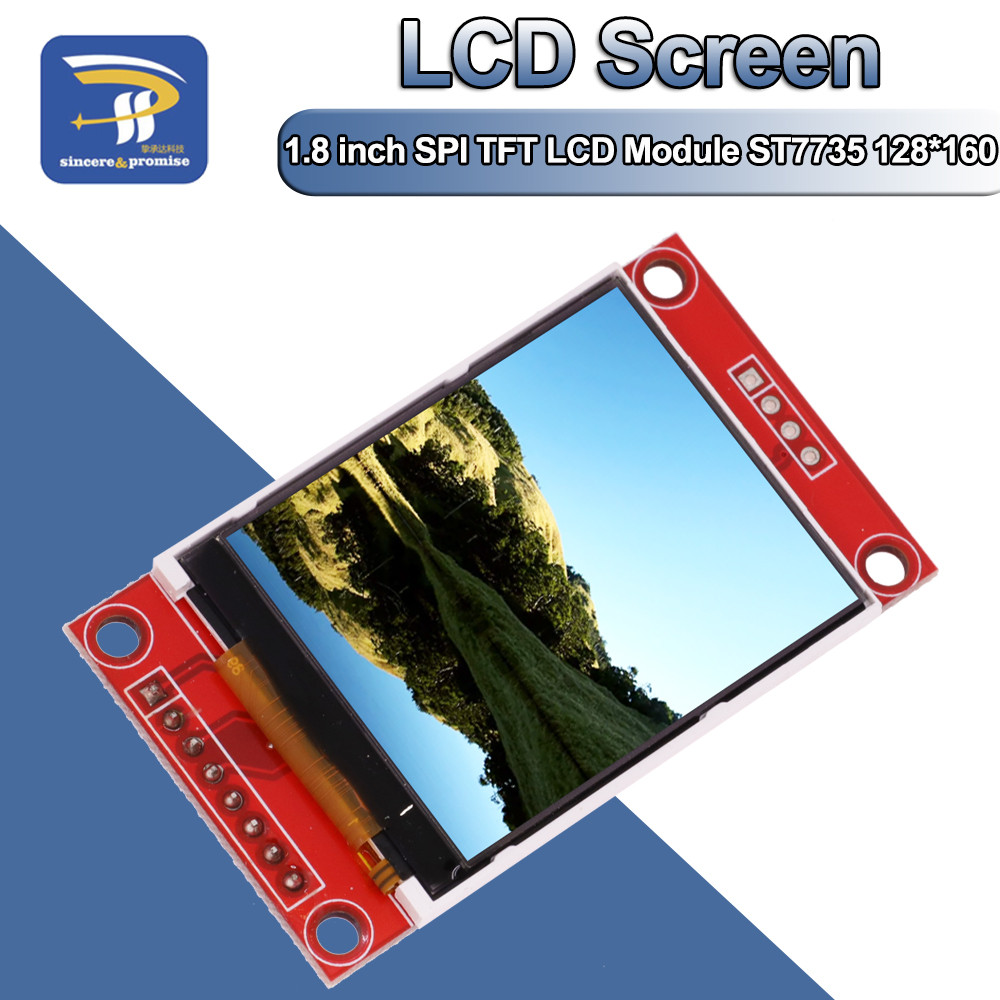 1.8 Inch Tft Lcd Module Lcd Screen Module St7735 Spi Serial 51 Drivers 4 Io Driver Tft Resolution