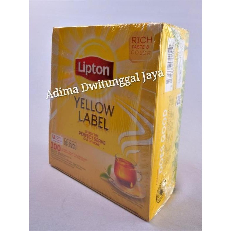 

Lipton Yellow Label 100 Tea Bag Non Envelope/ Teh Lipton/ Teh Hitam