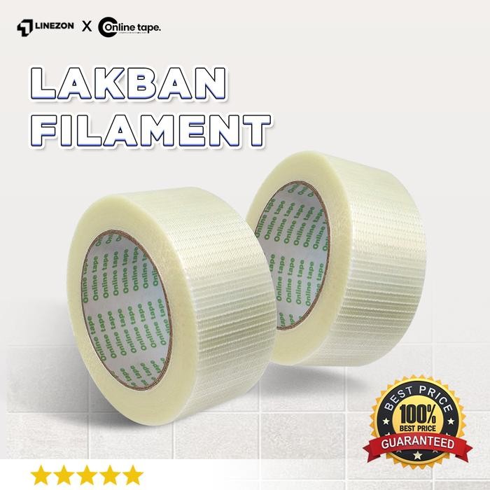 

PROMO! Filament Tape / Lakban Serat / Perekat Serbaguna / ukuran 72mm, 48mm, 24mm, 12mm / Harga