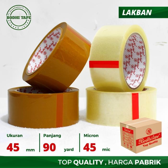 

TERLARIS! LAKBAN BODHI MAL.BD 45MM X 90YARD PER DUS