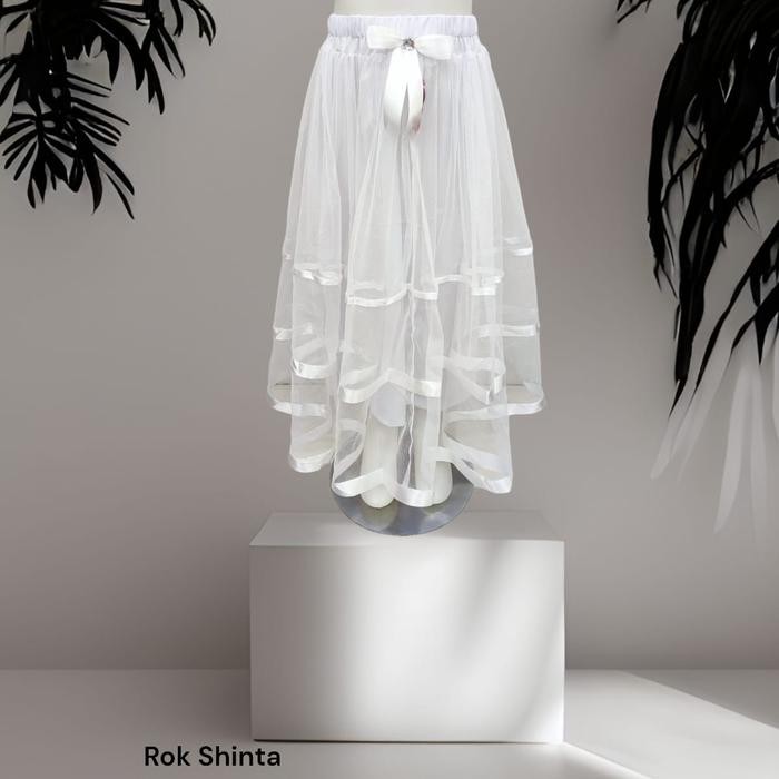 (Expert) Rok panjang edisi putih / Rok pesta anak / Gaun anak / Rok tile anak