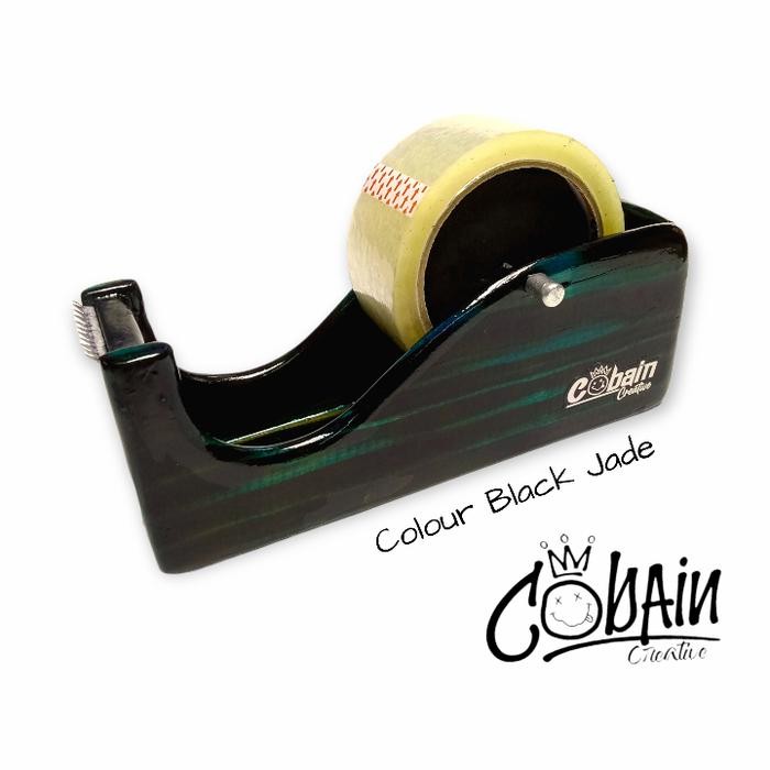 

TERBARU! Dispenser Lakban 2 inchi Pemotong Solatip Bahan Kayu Jati Unik