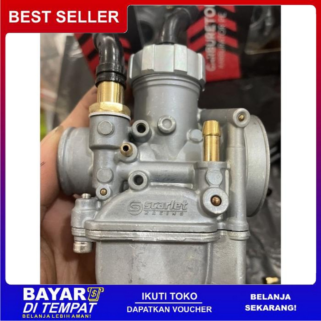 FREE ONGKIR KARBURATOR PE 24 SCARLET RACING ORIGINAL KARBU PE24 SCARLET RACING BISA COD