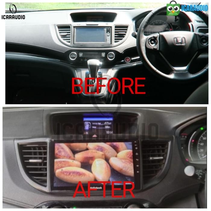 Frame Headunit Android 9 Inch Crv Gen 4 + Canbus 2012 -2017