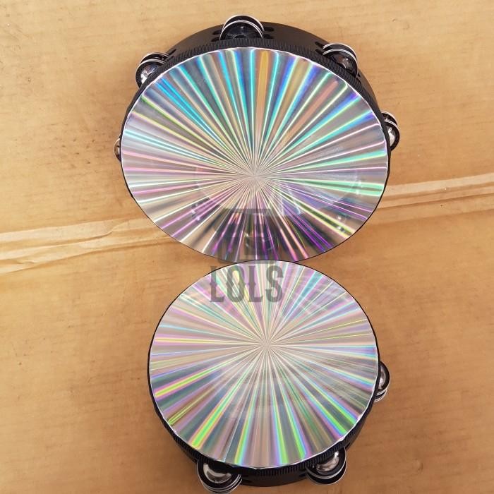 Tamborin Kulit Hologram