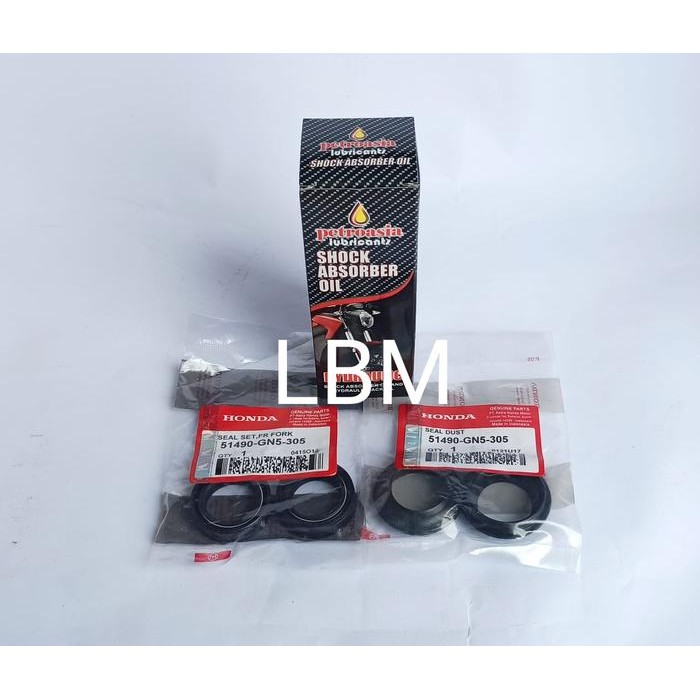 OLI SHOCK DAN SEAL SHOCK DEPAN BEAT SCOOPY VARIO 125 ALL METIC HONDA