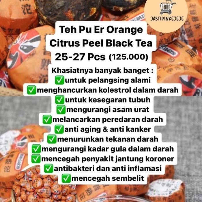

Diskon Orange Citrus Pu Er Tea Cheng Woh Teh Pelangsing Alami Herbal Isi 20-27Pcs