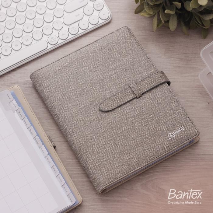 

Buku Agenda Planner Cover Kulit Beige Leather Diary Bantex 7492