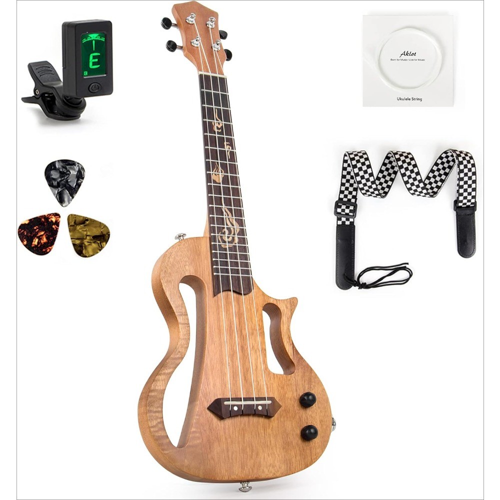 Ukulele, 23 Inch Ukulele, Suitable for Beginners and Professionals To Practice or Perform, with AMP