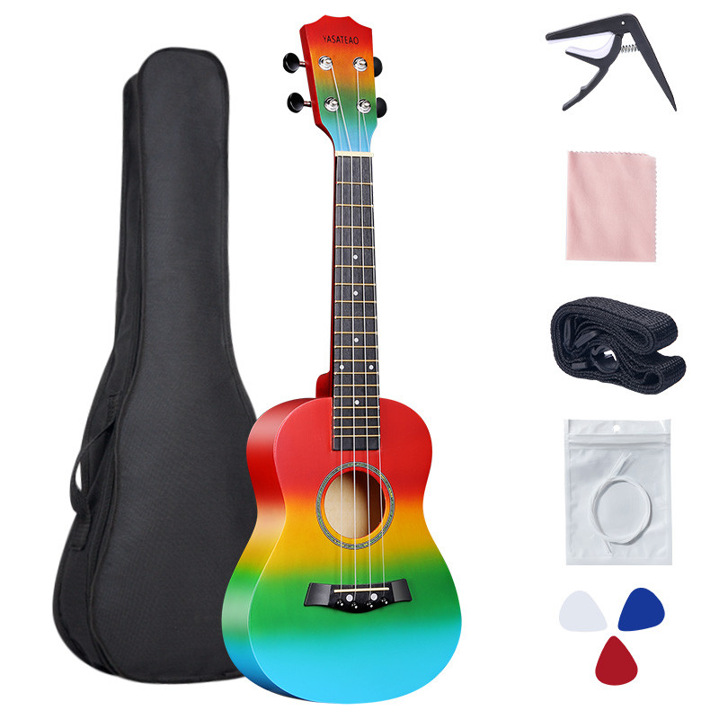 Ukulele 23inch Uk Beginners Playing Piano Entry-Level Practice Four-String Piano