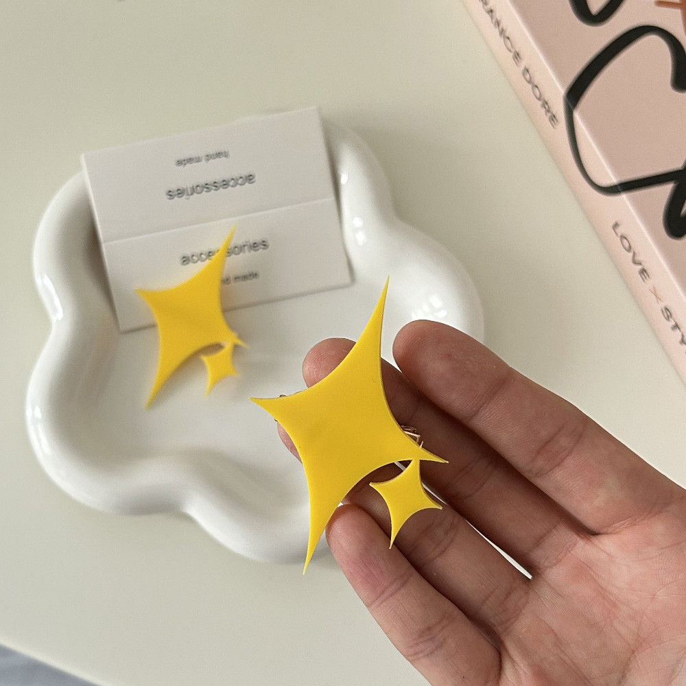 2pcs Sweet Cartoon Star Hairpins for Women Revue Starlight Kagura Hikari Cosplay Star Hair Clips