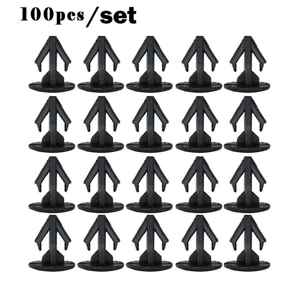100pcs/set Clips W Sealer For Honda Fastener Rivet Hood Trunk Moulding Retainer Clip OEM 91518 SM4