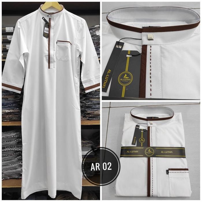Jubah / Gamis Al Lutfi Anak Remaja Putih