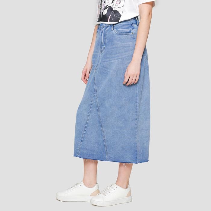 Nevada Unfinished Rok Denim Wanita 121831733